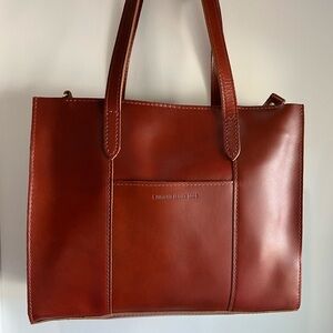 🍄‍🟫 Madrone Large E/W Zip Lola Crossbody Tote - Portland Leather